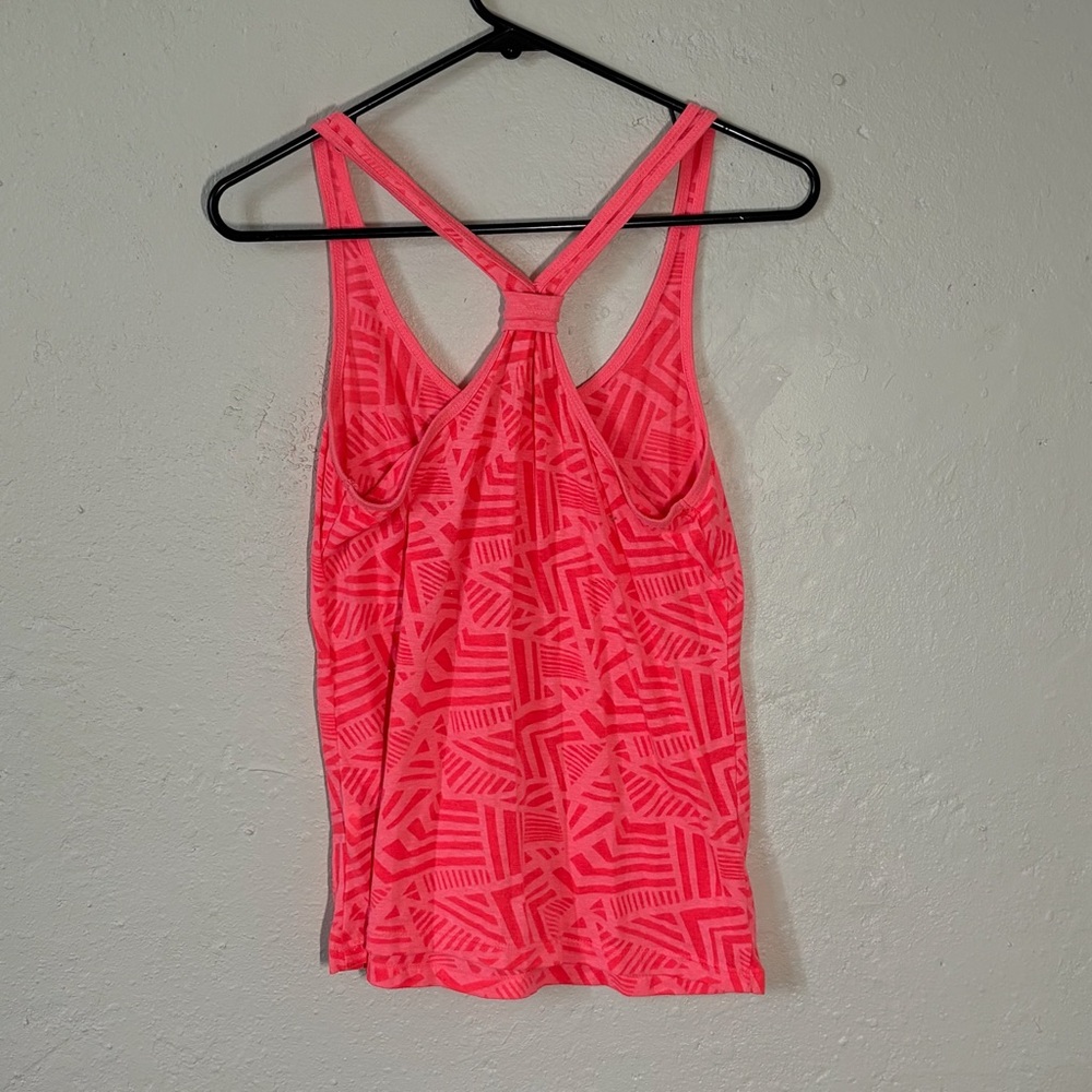 Old navy active‎ Pink Geometric Tank Top women’s size medium - Picture 2 of 3